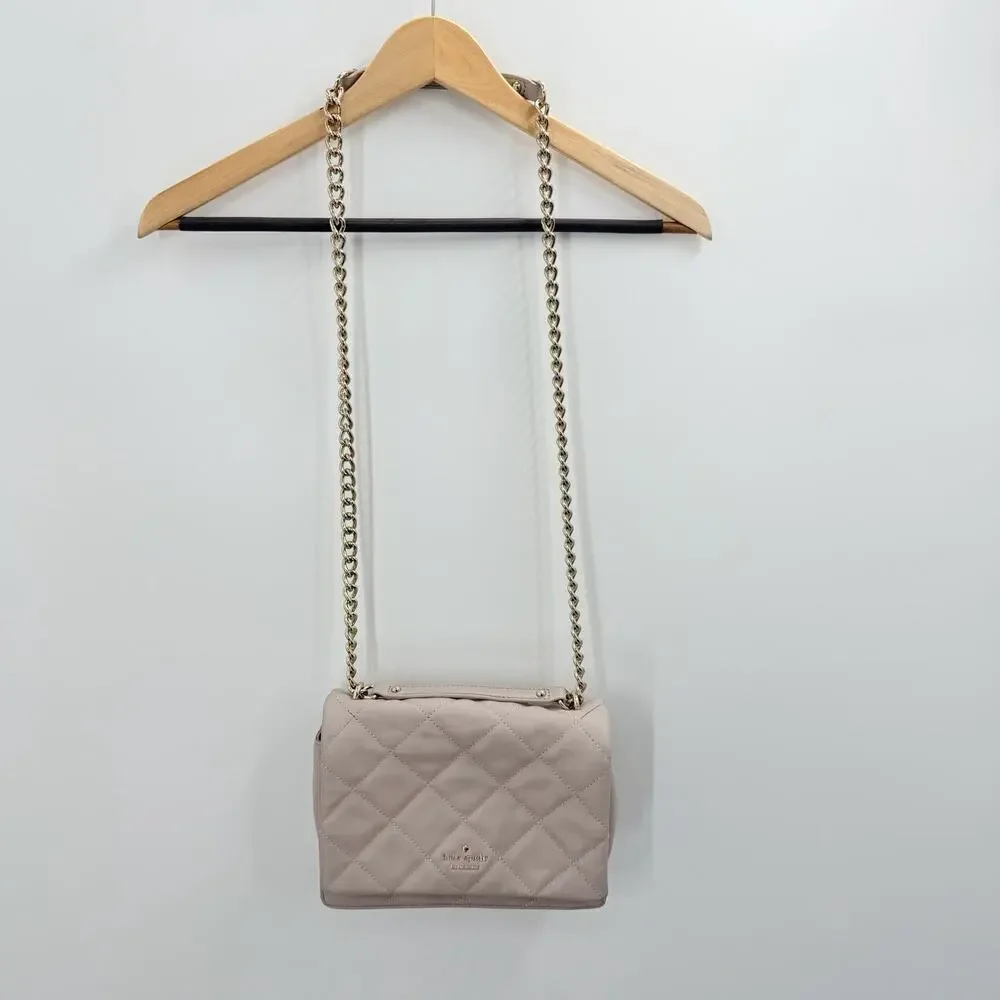 Kate Spade Mousse Frosting Quilted Leather Emerson Place Vivenna Shoulder Bag